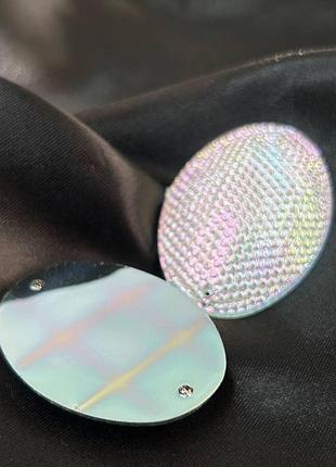 Стрази акрилові пришивні 30х40 мм, хамелеон рефлений