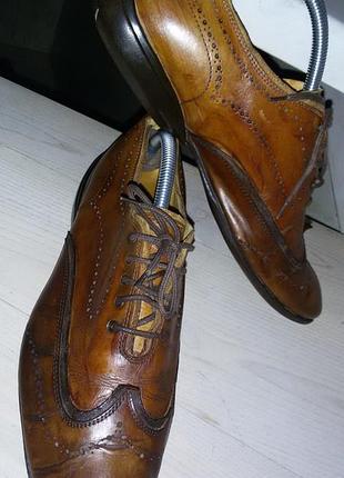Romano firenze,твлия- удобные кожаные туфли 43 р.(28,8 см)
