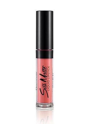 Матовий блиск для губ flormar silk matte 013 pink dream