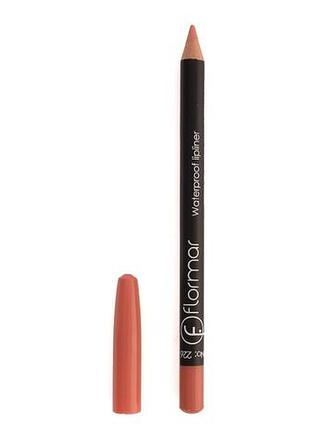 Водостойкий карандаш для губ flormar 226, peach coral