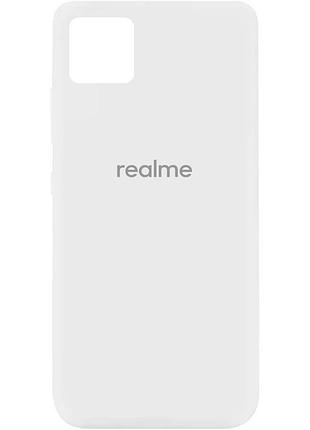 Чехол silicone cover my color full protective (a) для realme c11 белый / white