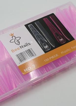 Верхние формы арочные для выкладного френча bee nails, 150шт