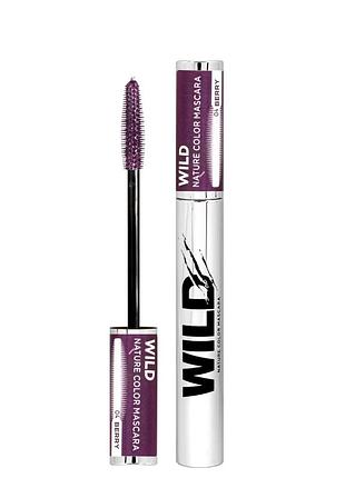 Туш для вій parisa cosmetics wild № 04 berry бордовий