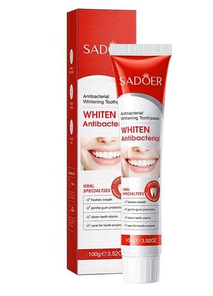Антибактеріальна зубна паста для чутливих ясен sadoer, 100г