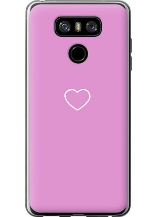 Чехол силиконовый на телефон lg g6 сердце 2 "4863u-836-58250"