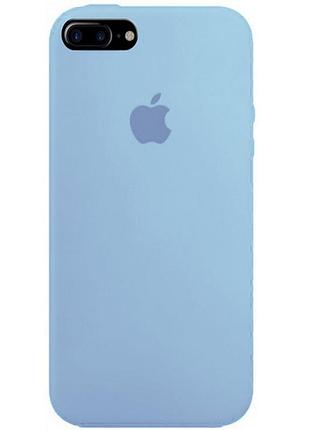 Чохол silicone case full protective (aa) для apple iphone 7 plus / 8 plus (5.5") блакитний / lilac blue