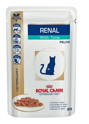Royal canin консерви vd wet renal tuna cat 85 г