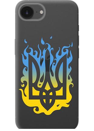 Чехол силиконовый патриотический на телефон iphone 16e герб v1 "5258u-3971-58250"