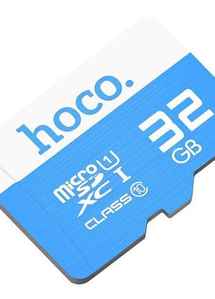 Карта пам'яті hoco microsdhc class 10 - 32gb (без адаптера) blue