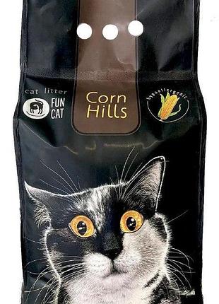 Fun cat acorn hills гипоаллергенный наполнитель для кошачьего туалета из пищевой кукурузы, без запаха, 5 л