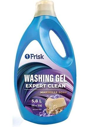 Гель для стирки 5.8л универсальный expert clean марсельское мыло тм frisk