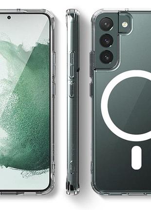 Чохол із magsafe на samsung galaxy s22 магсейф чохол прозорий