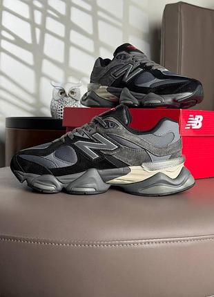 Мужские кроссовки new balance 9060 grey black