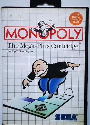 Monopoly the mega-plus cartridge, б/в, англійська версія - картридж для sega master system