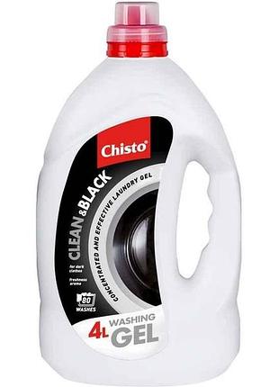 Гель для стирки 4л clean black тм chisto