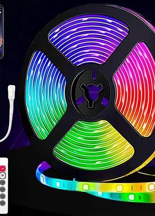 Светодиодная лента usb 6060 5м с динамическими режимами светодиодное rgb освещение на самоклейке с пультом db-69