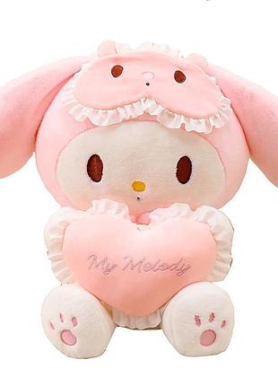 М'яка іграшка зайчик із сердечком 35см, my melody