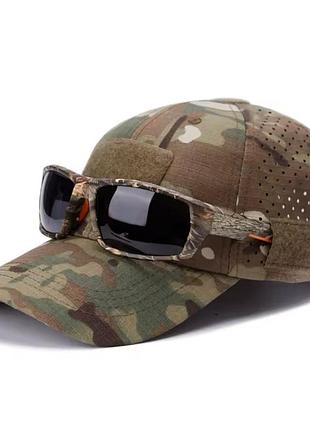 Бейсболка летняя дышащая nano cap с перфорацией multicam