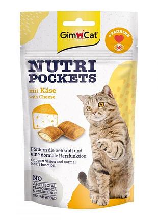 Nutri pockets ласощі для котів сир з таурином 60г
