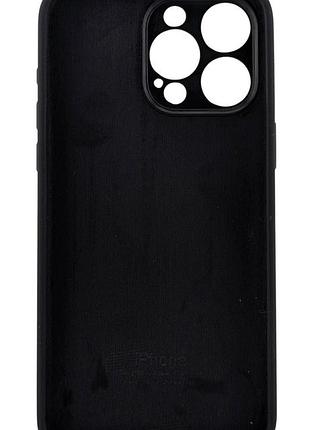 Чехол silicone case box для apple iphone 15 pro max бампер soft touch с микрофиброй черный 2