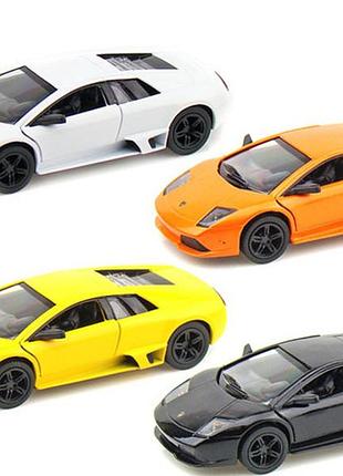 Модель легкова lamborghini murcielago lp640 5"" kt5317w метал.інерц.відкр.дв.4кол.кор./96/