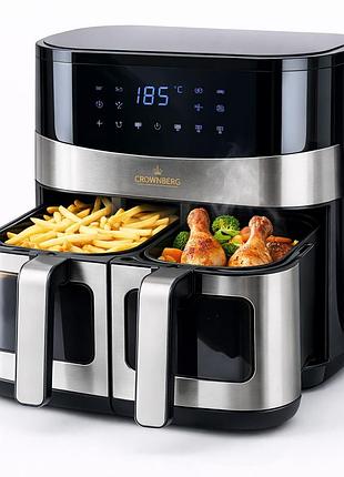 Аэрогриль мультипечь аэрофритюрница crownberg cb-5556 11л 2600вт mj-50