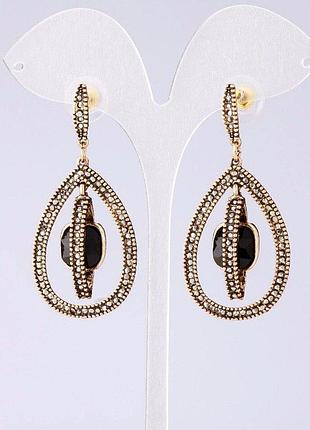 Серьги вечерние длинные l- 5,5 см