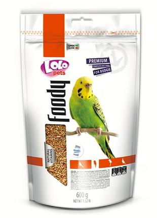 Полнорационный корм для попугаев doypack 600г lolopets