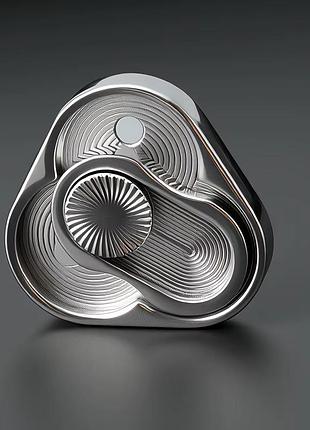 Спиннер треугольник флип монета edc fidget push декомпрессия антистресс fidget spinner