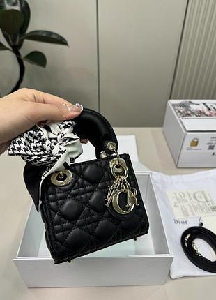 Dior lady black gold 12х11х3,5