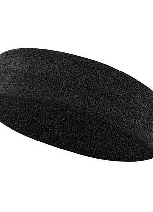 Повязка для волос черная one size