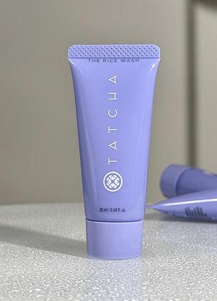 Кремова пінка для вмивання tatcha the rice wash skin-softening cleanser 20 ml mini