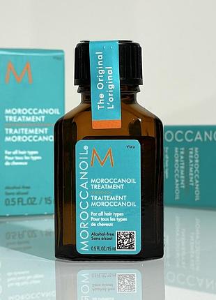 Масло для восстановления всех типов волос moroccanoil oil treatment for all hair types 15 ml mini
