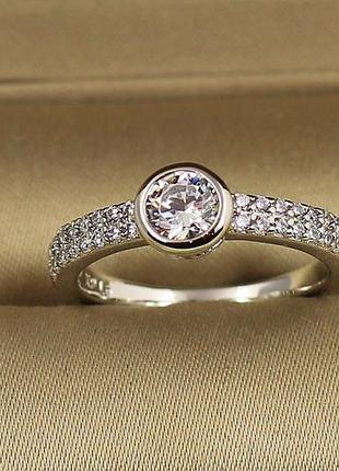 Кольцо xuping jewelry обещание р 20 серебристое