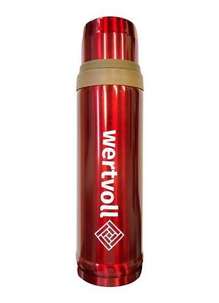Термос wertvoll 750мл enjoy красный