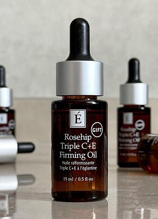 Укрепляющее масло для лица eminence rosehip triple c+e firming oil 15 ml (без коробочки, из набора)