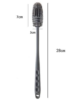 Силиконовый ерш-щетка для мытья посуды 28 см one size