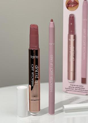 Набор для губ tarte maracuja juicy lip icons plump & liner duo (primrose, buff)