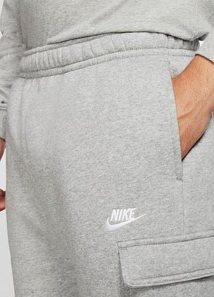 Nike m sportswear club pant cargo bb серого цвета
