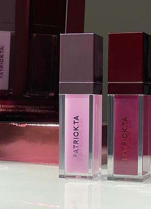 Лимитированный набор блесков для губ patrick ta major volume plumping gloss duo