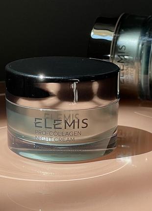 Зміцнюючий нічний крем проти зморшок elemis pro-collagen night cream 30 ml travel size (без коробочки, з набору)