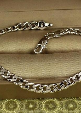 Браслет xuping jewelry круглый панцирь 19,5 см 5 мм серебристый