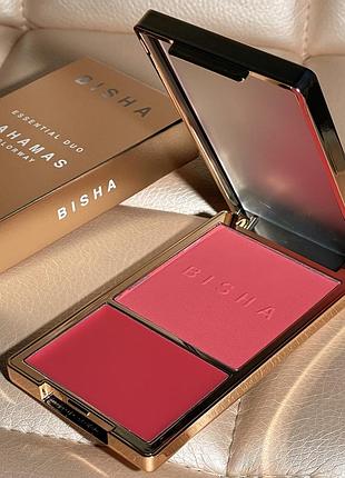 Двойные румяна bisha essential duo creme + powder blush set (bahamas) 12 g