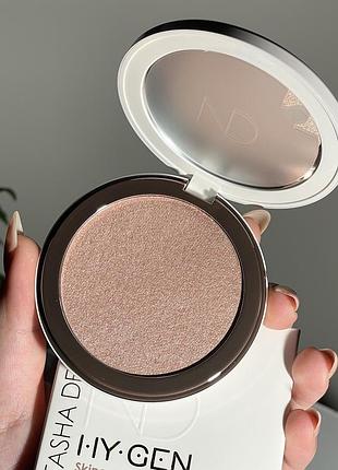 Хайлайтер natasha denona hy-gen skincare infused glow beautifier (01 light) 10 g