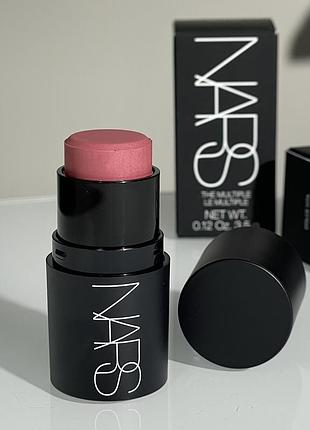 Кремові румʼяна для губ і щік nars the multiple soft blur blush stick (dolce vita) 3.5 g travel size
