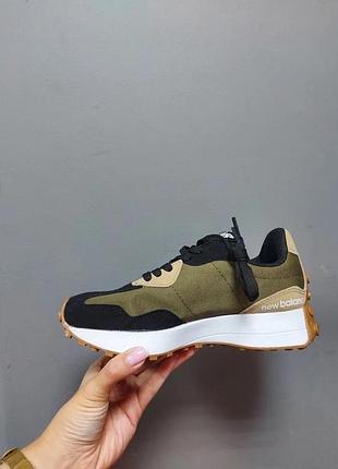 327 black khaki beige