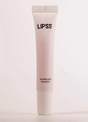 Блеск-липпер для губ lipss ceramides & peptides lipper spaeling holiday (нюдовый розовый с блестками) 8 ml
