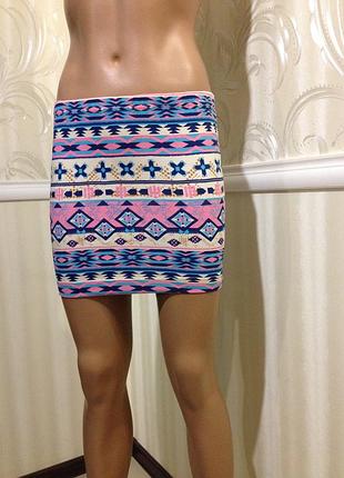 Яскрава міні-спідниця, ajc (німеччина), розмір 32/xs/s