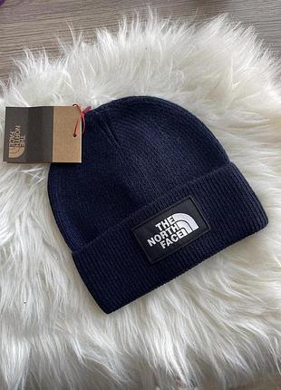 Шапка the north face синя