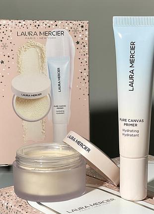 Набор для макияжа laura mercier winter glow prime & set duo